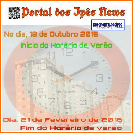 No dia, 21 de Fevereiro domingo próximo, fim do horário de verão.
